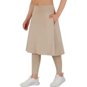 Long Knee Length Skirt with Full Leggings, SZ M, 1M-150B003